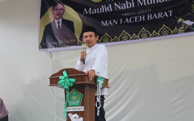 PERINGATAN MAULID NABI MUHAMMAD DI MAN 1 ACEH BARAT